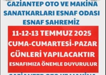 ODAMIZ BAŞKANI RAMAZAN BALCI GELENEKSEL ESNAF SAHRESİ GÜNLERİNİ 09-10-11-12 TEMMUZ 2026 TARİHLERİ OLARAK AÇIKLADI.